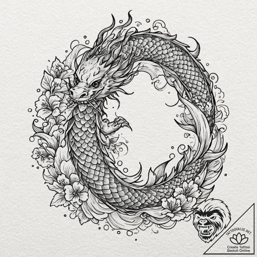 Tattoo design a zodiac symbol with a subtle g... - tattoo sketch (№1752983726_0, 20.07.2025 03:55) — tattoovalue.net