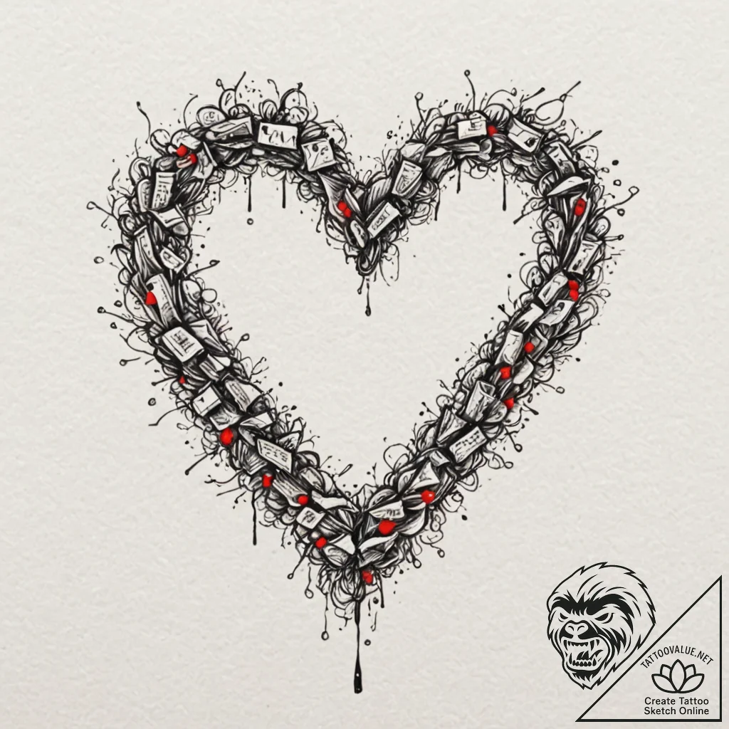Tattoo sketch a string of fairy lights creati... - tattoo sketch (№1752985753_0, 20.07.2025 04:29) — tattoovalue.net