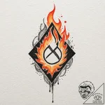 Tattoo design: abstract watercolor depiction… – tattoo sketch (№1752988537_0, 20.07.2025 05:15) — tattoovalue.net