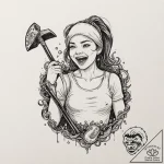 A neo-traditional portrait of pearl from the… – tattoo sketch (№1752990989_0, 20.07.2025 05:56) — tattoovalue.net