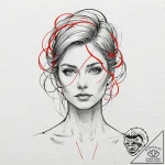 Tattoo design abstract lines forming a powerf… – tattoo sketch (№1752991327_0, 20.07.2025 06:02) — tattoovalue.net