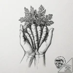 A close-up on the weathered hands of a garden… – tattoo sketch (№1752994959_0, 20.07.2025 07:02) — tattoovalue.net