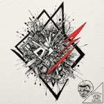 Tattoo design an abstract interpretation of m… – tattoo sketch (№1752995555_0, 20.07.2025 07:12) — tattoovalue.net