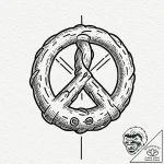 Tattoo design ‘pretzel’ on one, ‘beer’ on the… – tattoo sketch (№1752996307_0, 20.07.2025 07:25) — tattoovalue.net