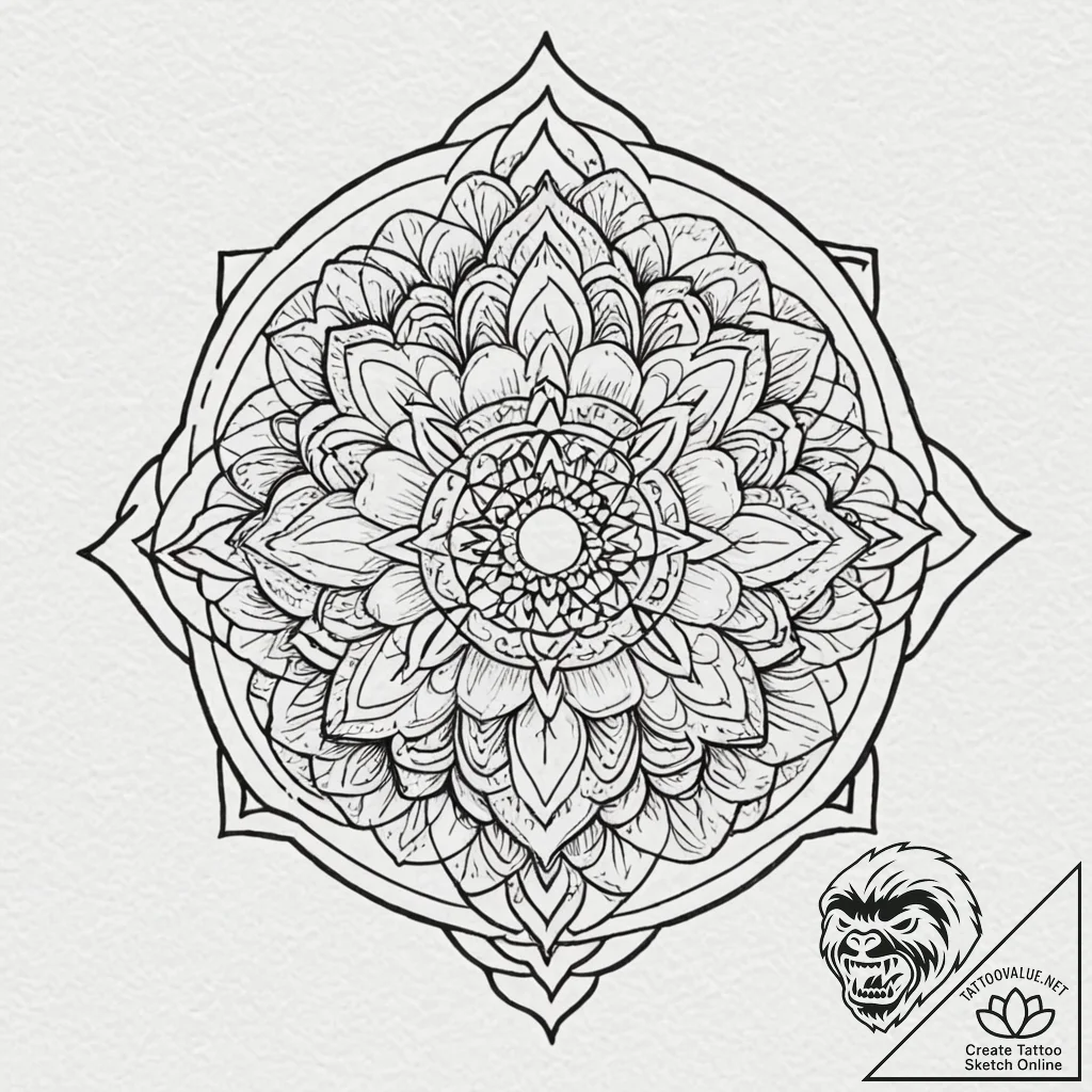Tattoo design a gentle blend of cool tones, f... - tattoo sketch (№1752996548_0, 20.07.2025 07:29) — tattoovalue.net