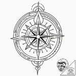 Tattoo design a minimalist crosshair linework… – tattoo sketch (№1752996629_0, 20.07.2025 07:30) — tattoovalue.net
