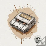 Tattoo design a game cartridge with a single… – tattoo sketch (№1752996709_0, 20.07.2025 07:31) — tattoovalue.net
