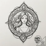 Tattoo sketch aquarius’s water symbol subtly… – tattoo sketch (№1752997628_0, 20.07.2025 07:47) — tattoovalue.net