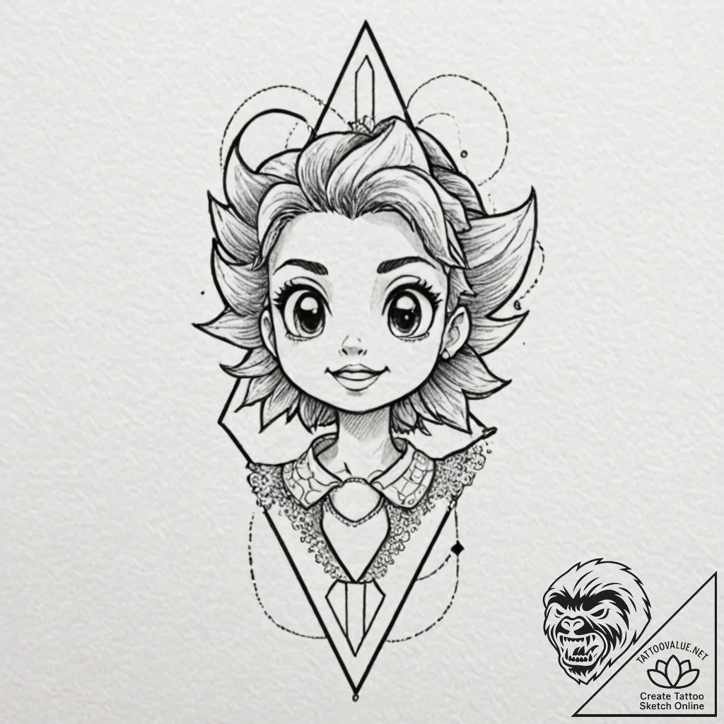 Tattoo design a favorite cartoon character fr... - tattoo sketch (№1752998303_0, 20.07.2025 07:58) — tattoovalue.net