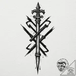 Tattoo sketch a roman fasces symbol for stren… – tattoo sketch (№1752999570_0, 20.07.2025 08:19) — tattoovalue.net