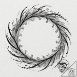A watercolor sketch of a magical portal, swir… – tattoo sketch (№1752999992_0, 20.07.2025 08:26) — tattoovalue.net