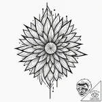 Tattoo sketch a vibrant burst of color from a… – tattoo sketch (№1753000158_0, 20.07.2025 08:29) — tattoovalue.net