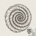 Spiral, artistic tattoo sketch, on a clean wh… – tattoo sketch (№1753001344_0, 20.07.2025 08:49) — tattoovalue.net