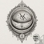 88. tattoo sketch: “treba” rune integrated in… – tattoo sketch (№1753001683_0, 20.07.2025 08:54) — tattoovalue.net