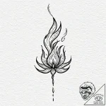 Tattoo sketch a powerful, abstract flame., ta… – tattoo sketch (№1753002019_0, 20.07.2025 09:00) — tattoovalue.net