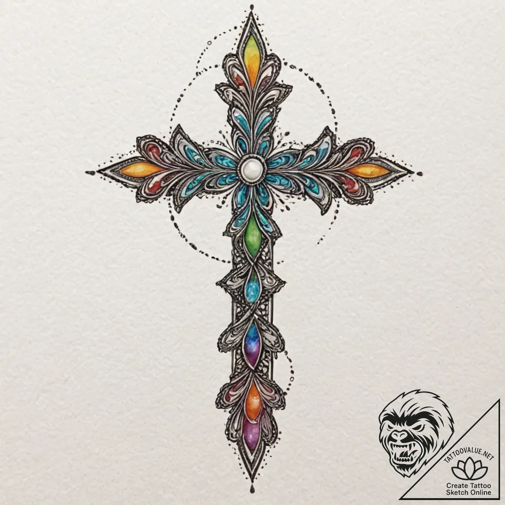 Tattoo design a shimmering, glitter-like text... - tattoo sketch (№1753002696_0, 20.07.2025 09:11) — tattoovalue.net