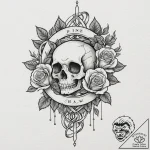 Tattoo sketch a simple, elegant bow or ribbon… – tattoo sketch (№1753004387_0, 20.07.2025 09:39) — tattoovalue.net