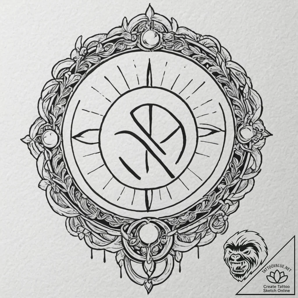 51. tattoo design: a neo-traditional style ru... - tattoo sketch (№1753005373_0, 20.07.2025 09:56) — tattoovalue.net