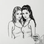 A sketch of the main female characters from d… – tattoo sketch (№1753005455_0, 20.07.2025 09:57) — tattoovalue.net