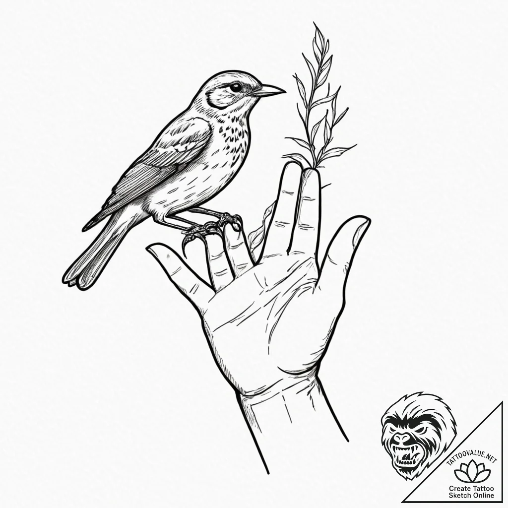 Tattoo sketch: a close-up of lada's hand gent... - tattoo sketch (№1753007142_0, 20.07.2025 10:25) — tattoovalue.net