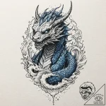 A dotwork tattoo of the night king’s face, co… – tattoo sketch (№1753008240_0, 20.07.2025 10:44) — tattoovalue.net