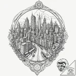 Tattoo design a heads-up display hud overlayi… – tattoo sketch (№1753009256_0, 20.07.2025 11:00) — tattoovalue.net