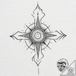 Tattoo design a pixelated “elo” rating icon d… – tattoo sketch (№1753009342_0, 20.07.2025 11:02) — tattoovalue.net