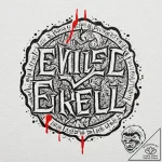 A chicano lettering tattoo of “evil is evil…. – tattoo sketch (№1753010183_0, 20.07.2025 11:16) — tattoovalue.net