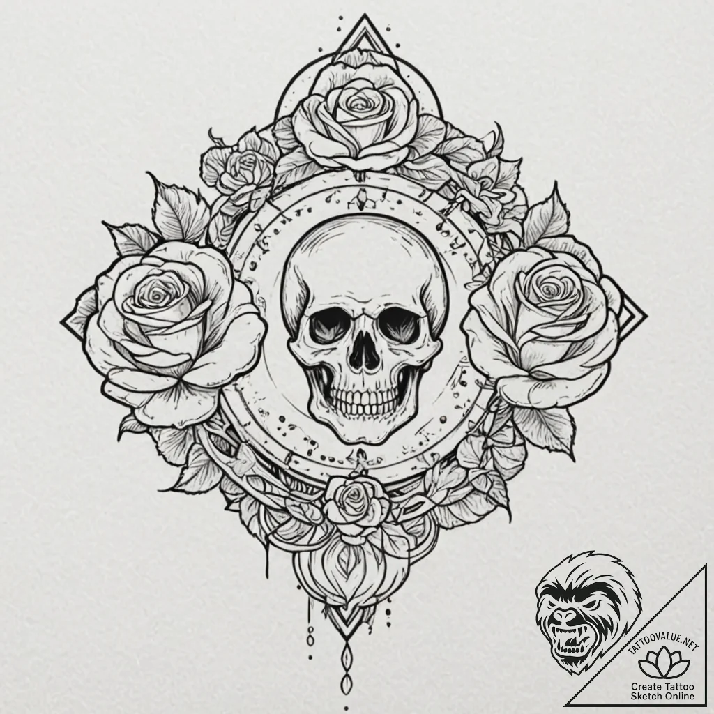 A sketch of the eternals, with the golden pat... - tattoo sketch (№1753010778_0, 20.07.2025 11:26) — tattoovalue.net