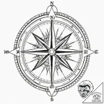 Tattoo design a compass with a personal motto… – tattoo sketch (№1753011370_0, 20.07.2025 11:36) — tattoovalue.net