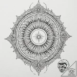 Tattoo design a stylized “respawn” symbol wit… – tattoo sketch (№1753012130_0, 20.07.2025 11:48) — tattoovalue.net