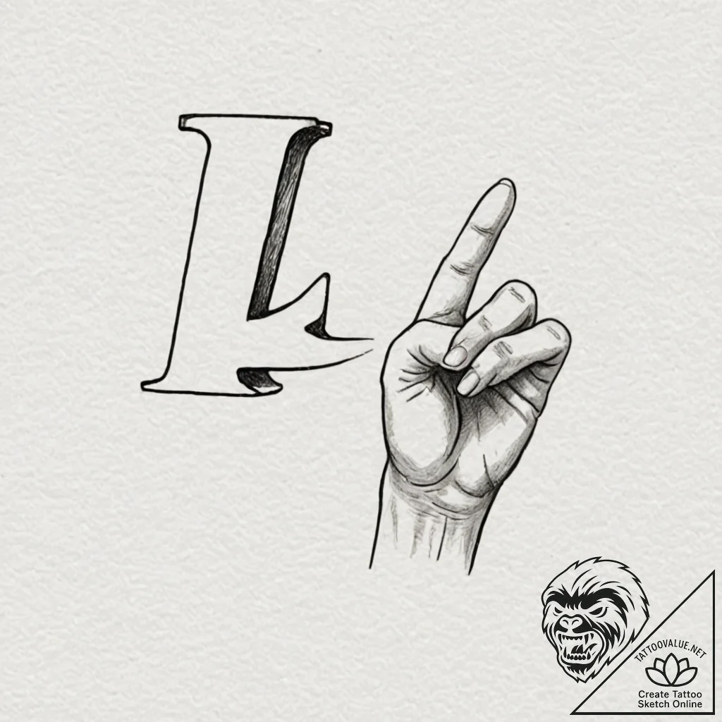 Tattoo design a hand forming a specific sign... - tattoo sketch (№1753012806_0, 20.07.2025 12:00) — tattoovalue.net