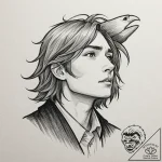 A neo-traditional portrait of howl from howl’… – tattoo sketch (№1753013566_0, 20.07.2025 12:12) — tattoovalue.net