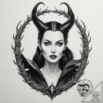 A neo-traditional portrait of maleficent from… – tattoo sketch (№1753015679_0, 20.07.2025 12:47) — tattoovalue.net