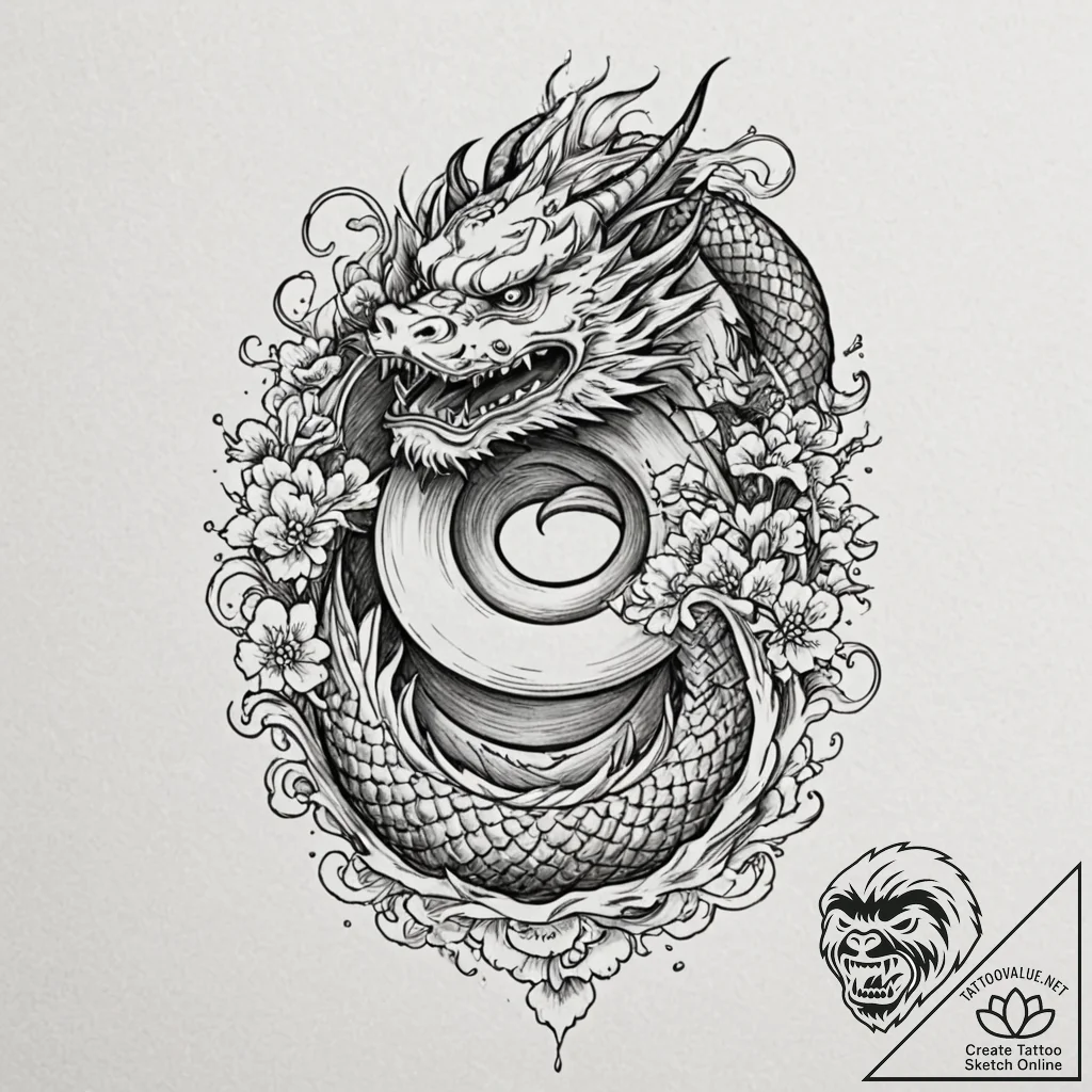 Graphic novel style portrait of baron harkonn... - tattoo sketch (№1753015764_0, 20.07.2025 12:49) — tattoovalue.net