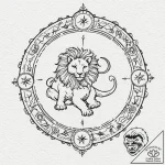 Tattoo design a zodiac symbol merged with a h… – tattoo sketch (№1753016850_0, 20.07.2025 13:07) — tattoovalue.net