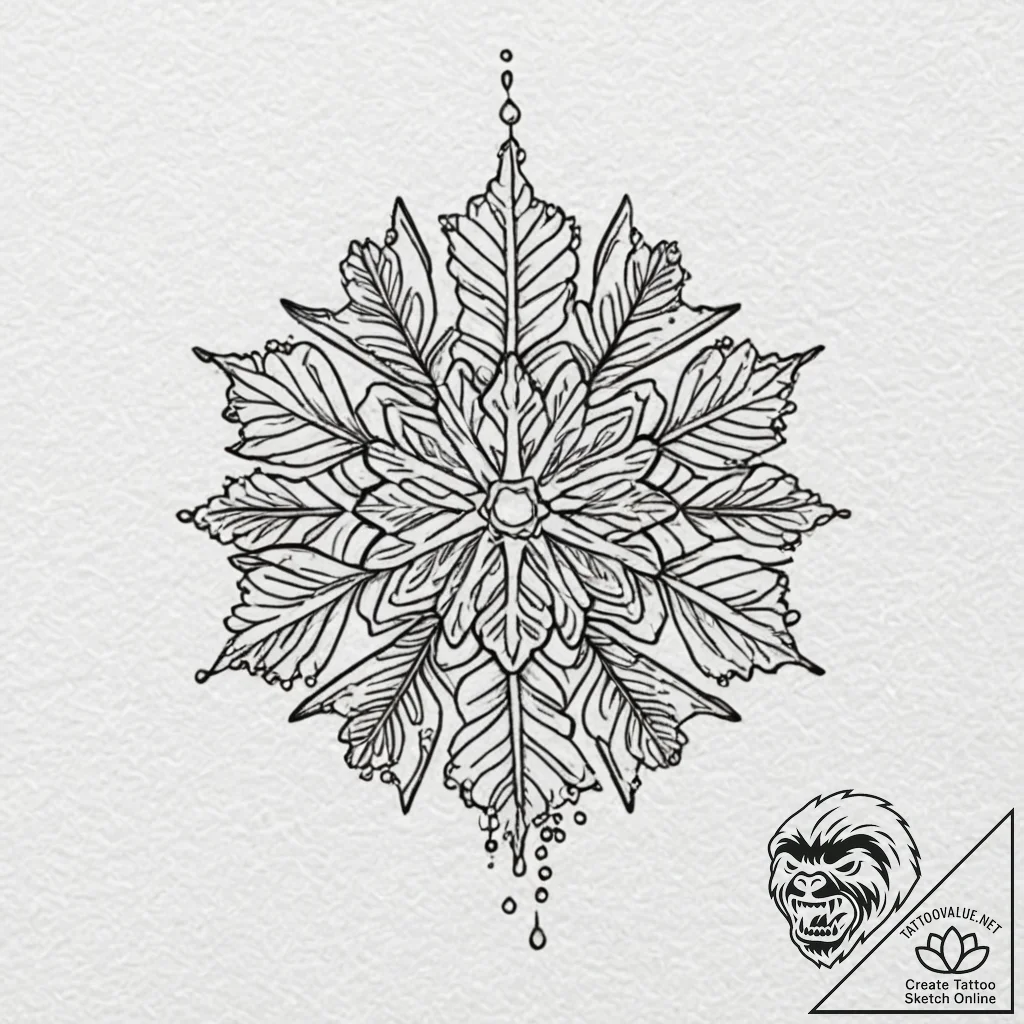 Tattoo design a fine line drawing of a single... - tattoo sketch (№1753017264_0, 20.07.2025 13:14) — tattoovalue.net