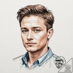 A sketch of john connor, a young leader., con… – tattoo sketch (№1753018340_0, 20.07.2025 13:32) — tattoovalue.net