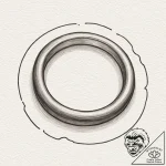 Ring, concept art for tattoo, on a clean whit… – tattoo sketch (№1753019495_0, 20.07.2025 13:51) — tattoovalue.net