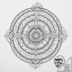Grin, artistic tattoo sketch, on a clean whit… – tattoo sketch (№1753020319_0, 20.07.2025 14:05) — tattoovalue.net