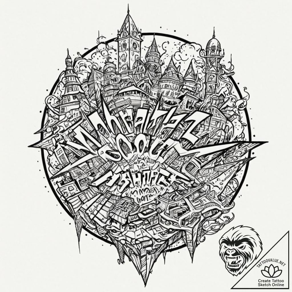 Tattoo sketch coordinates of a significant pl... - tattoo sketch (№1753022889_0, 20.07.2025 14:48) — tattoovalue.net