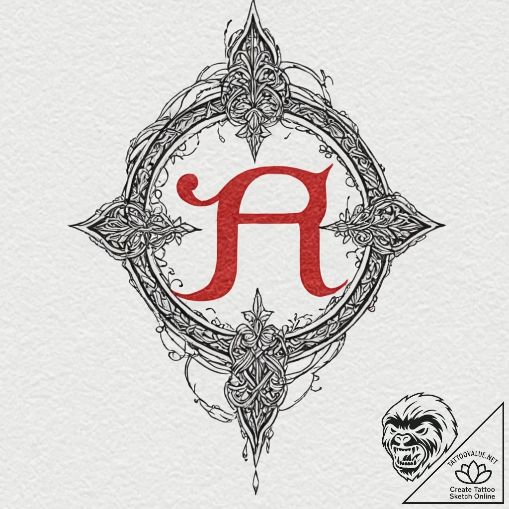 A linework design of the elvish script for "f... - tattoo sketch (№1753023058_0, 20.07.2025 14:50) — tattoovalue.net