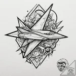 Tattoo sketch a minimalist design of overlapp… – tattoo sketch (№1753025541_0, 20.07.2025 15:32) — tattoovalue.net