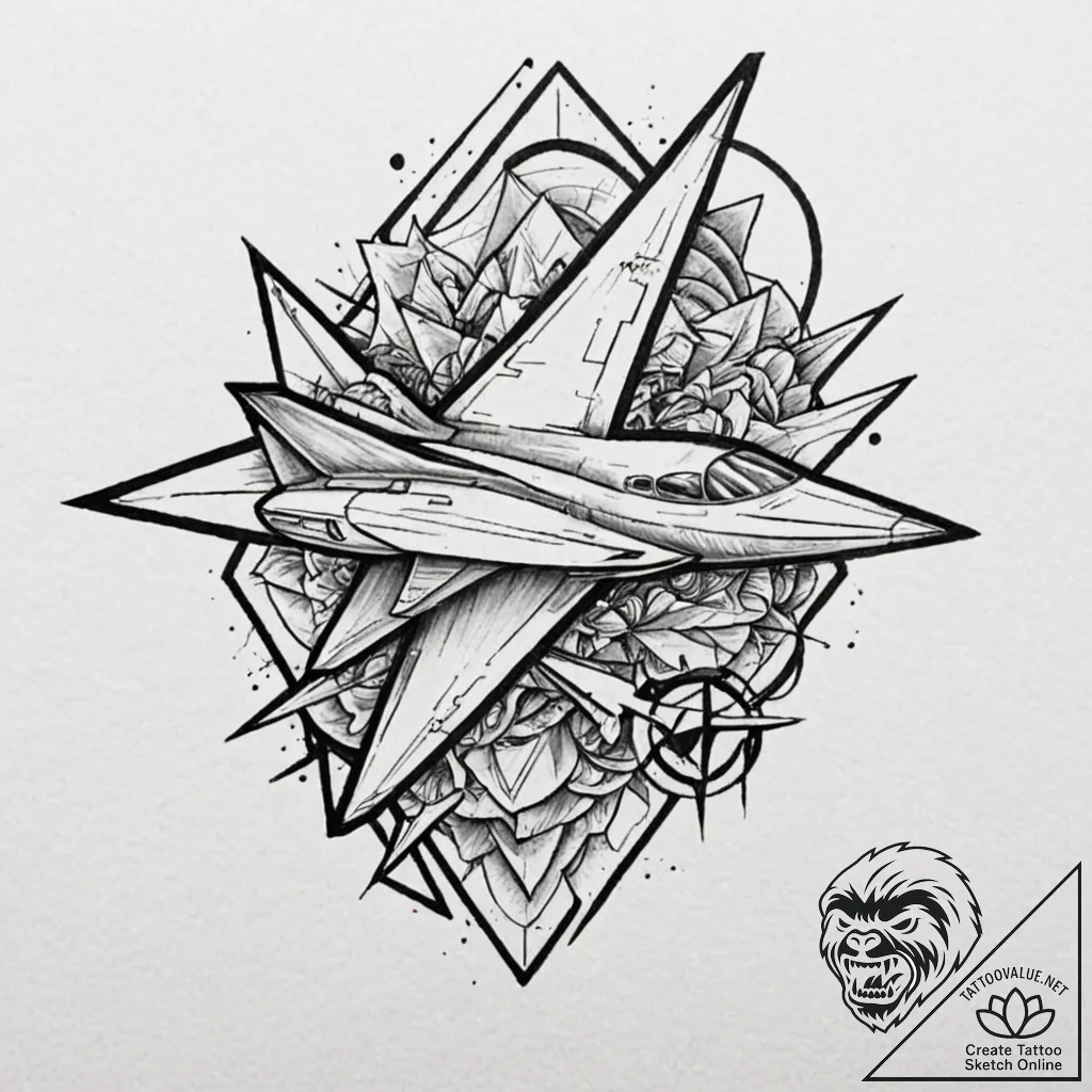 Tattoo sketch a minimalist design of overlapp... - tattoo sketch (№1753025541_0, 20.07.2025 15:32) — tattoovalue.net