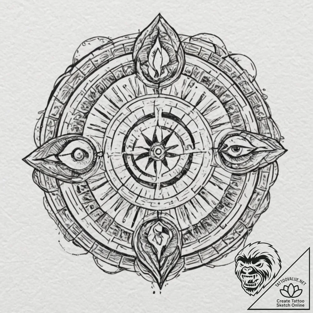 Tattoo sketch a zodiac symbol drawn on a piec... - tattoo sketch (№1753025705_0, 20.07.2025 15:35) — tattoovalue.net