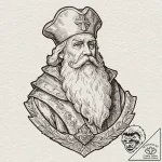 St. nicholas, tattoo sketch design, on a clea… – tattoo sketch (№1753026199_0, 20.07.2025 15:43) — tattoovalue.net