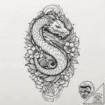 Hand of fatima, tattoo drawing outline, black… – tattoo sketch (№1753030171_0, 20.07.2025 16:49) — tattoovalue.net