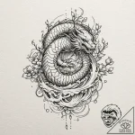 Tattoo sketch a powerful, generic creature’s… – tattoo sketch (№1753030916_0, 20.07.2025 17:01) — tattoovalue.net