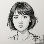 A neo-traditional portrait of chihiro/sen, lo… – tattoo sketch (№1753031907_0, 20.07.2025 17:18) — tattoovalue.net