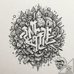 Tattoo sketch an abstract representation of a… – tattoo sketch (№1753032736_0, 20.07.2025 17:32) — tattoovalue.net
